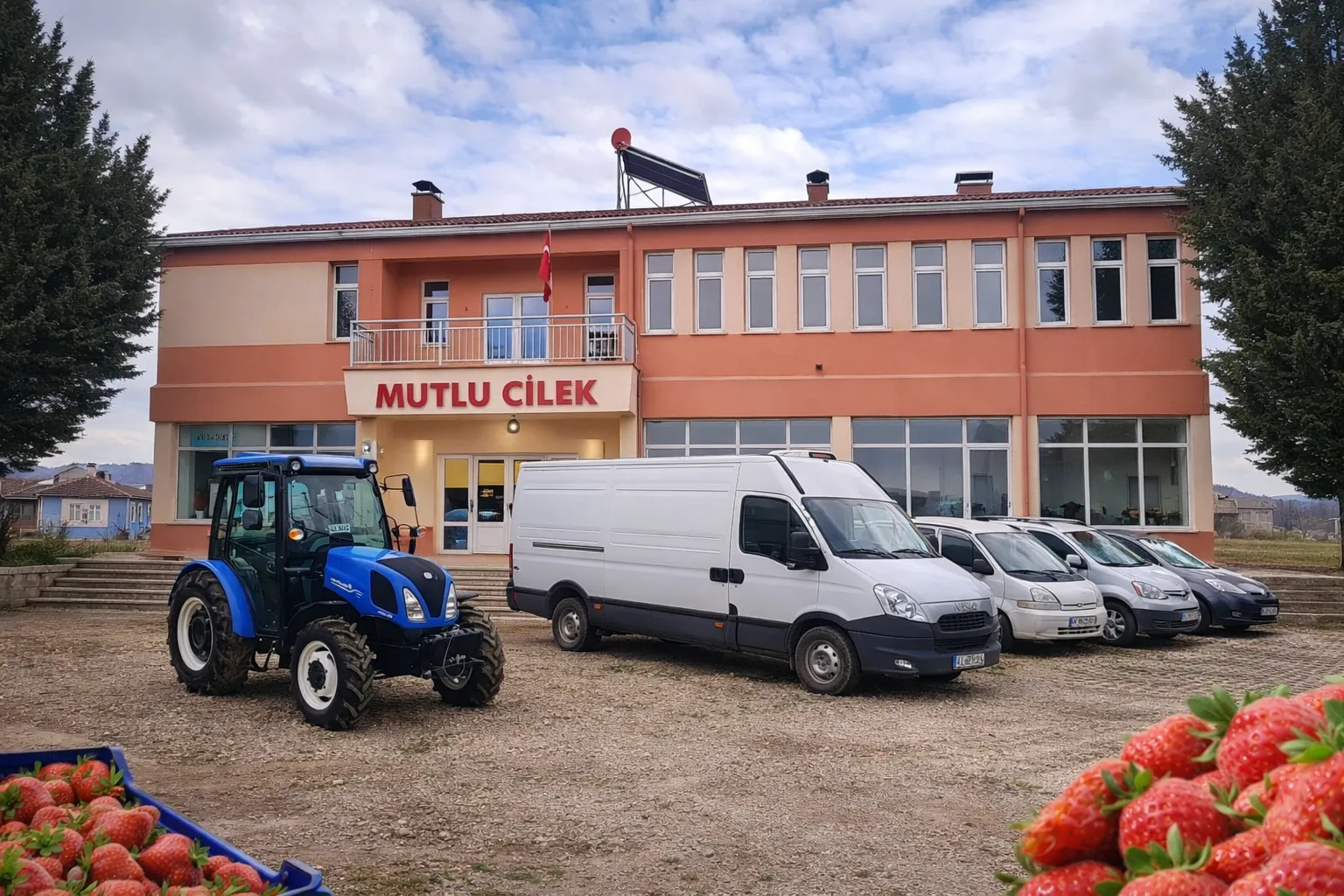 Hizmetler Mutlu Çilek tesisi ve frigolu araçlar